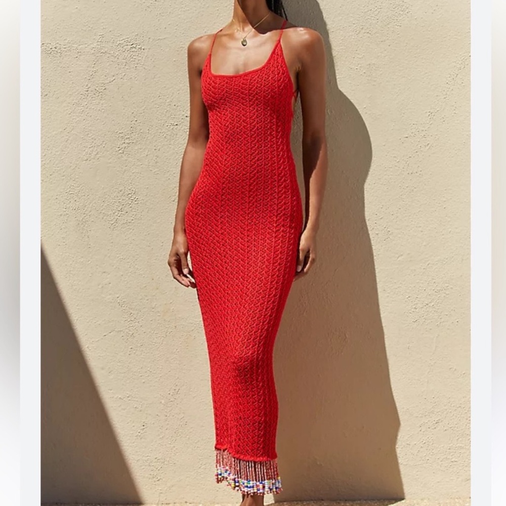 Capittana Ali Beads Knitted Maxi Dress